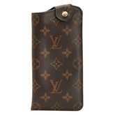 ルイ ヴィトン モノグラム エテュイリュネットMM メガネケース 小物入れ M66544 ブラウン PVC レディース LOUIS VUITTON 【中古】