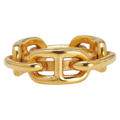 エルメス ルカデ シェーヌダンクル スカーフリング ゴールド メッキ レディース HERMES 【中古】