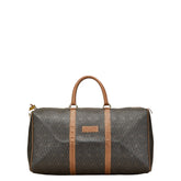 ディオール ハニカム ボストンバッグ トラベルバッグ ブラック ブラウン PVC レザー レディース Dior 【中古】