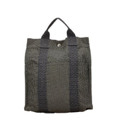 エルメス エールライン アドMM リュック バックパック グレー キャンバス レディース HERMES 【中古】