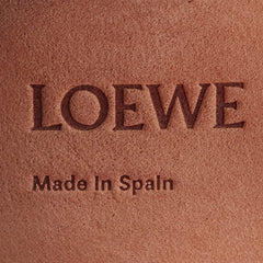 ロエベ アナグラム スモールスラップ ブレスレット レッド レザー レディース LOEWE 【中古】