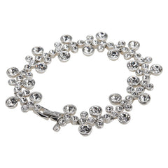 ジバンシー ラインストーン ブレスレット シルバー メタル レディース Givenchy 【中古】