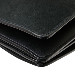 クロエ フェイ ミディアム ショルダーバッグ ブラック ベージュ パイソン レザー スウェード レディース Chloe 【中古】