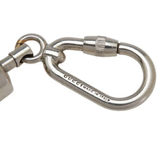 グッチ キーリング キーホルダー カナビラ シルバー メタル レディース GUCCI 【中古】