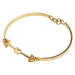 グッチ ホースビット GG ブレスレット ゴールド メッキ レディース GUCCI 【中古】