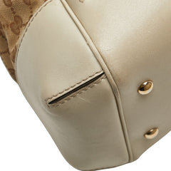 グッチ GGキャンバス シェリーライン メイフェア トートバッグ ショルダーバッグ 2WAY 257349 ベージュ キャンバス レザー レディース GUCCI 【中古】