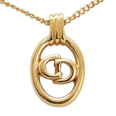 ディオール CDロゴ ペンダントネックレス ゴールド メッキ レディース Dior 【中古】