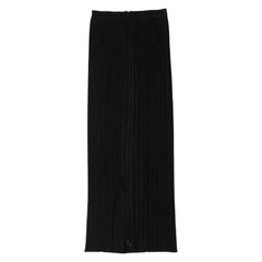 プリーツプリーズ スカート ロングスカート サイズ:1 ブラック ポリエステル レディース PLEATS PLEASE 【中古】
