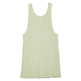 イッセイミヤケ プリーツ タンクトップ ライトグリーン ポリエステル レディース ISSEY MIYAKE 【中古】