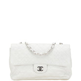 シャネル マトラッセ ココマーク チェーン ショルダーバッグ ホワイト ラムスキン レディース CHANEL 【中古】