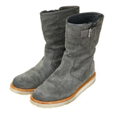 グッチ グッチシマ ウエスタンブーツ サイズ:37 270396 グレー スウェード レディース GUCCI 【中古】