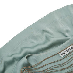 イッセイミヤケ ノースリーブワンピース サイズ:2 ミントグリーン シルク ポリウレタン レディース ISSEY MIYAKE 【中古】