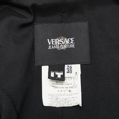 ヴェルサーチェ JEANS COUTURE ジャケット サイズ:26/40 ブラック アセテート ポリアミド レディース VERSACE 【中古】