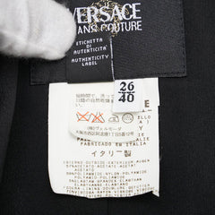 ヴェルサーチェ JEANS COUTURE ジャケット サイズ:26/40 ブラック アセテート ポリアミド レディース VERSACE 【中古】