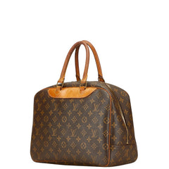 ルイ ヴィトン モノグラム ドーヴィル ハンドバッグ M47270 ブラウン PVC レザー レディース LOUIS VUITTON 【中古】