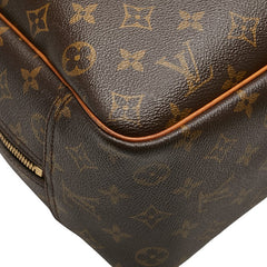 ルイ ヴィトン モノグラム ドーヴィル ハンドバッグ M47270 ブラウン PVC レザー レディース LOUIS VUITTON 【中古】