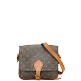 ルイ ヴィトン モノグラム カルトシェール22 ショルダーバッグ M51253 ブラウン PVC レザー レディース LOUIS VUITTON 【中古】