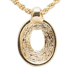 ディオール ペンダントネックレス ゴールド メッキ ラインストーン レディース Dior 【中古】