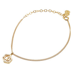 ディオール CDロゴ ブレスレット ゴールド メッキ レディース Dior 【中古】