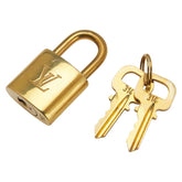 ルイ ヴィトン カデナ 南京錠 キー セット ゴールド メッキ レディース LOUIS VUITTON 【中古】