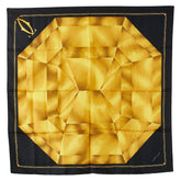 カルティエ スカーフ ブラック マルチカラー シルク レディース CARTIER 【中古】