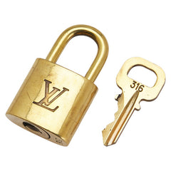 ルイ ヴィトン カデナ 南京錠 キー 5点セット ゴールド メッキ レディース LOUIS VUITTON 【中古】