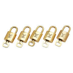 ルイ ヴィトン カデナ 南京錠 キー 5点セット ゴールド メッキ レディース LOUIS VUITTON 【中古】