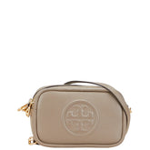 トリーバーチ 斜め掛け ショルダーバッグ グレージュ レザー レディース Tory Burch 【中古】