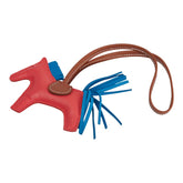 エルメス ロデオPM ペガサス チャーム バッグチャーム ローズテキサス ブルーザンジバル アニョーミロ レディース HERMES 【中古】