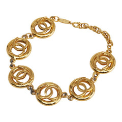 シャネル ヴィンテージ 1983 ココマーク ブレスレット ゴールド メッキ レディース CHANEL 【中古】