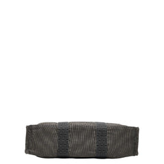 エルメス エールライン トートMM ハンドバッグ トートバッグ グレー キャンバス レディース HERMES 【中古】