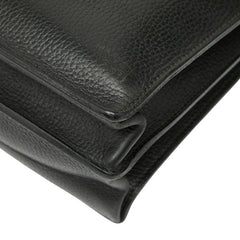 エルメス サックアデペッシュ38 ビジネスバッグ ブリーフケース 書類カバン ブラック アルデンヌ メンズ HERMES 【中古】