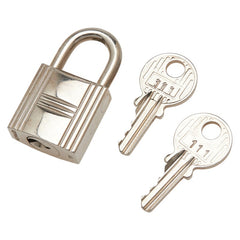 エルメス カデナ 南京錠 キーセット シルバー メタル レディース HERMES 【中古】