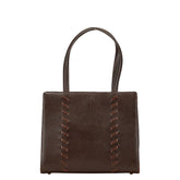 サンローラン ハンドバッグ ブラウン レザー レディース SAINT LAURENT 【中古】