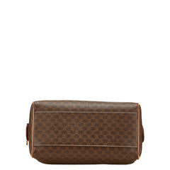 セリーヌ マカダム ハンドバッグ ブラウン PVC レザー レディース CELINE 【中古】