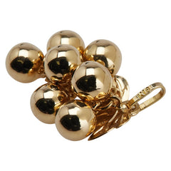 K18YG イエローゴールド 葡萄 ぶどう モチーフ ペンダントトップ レディース 【中古】