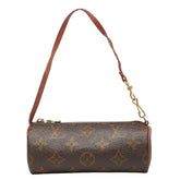 ルイ ヴィトン モノグラム パピヨン30 付属品 ポーチ ハンドバッグ ショルダーバッグ M51365 ブラウン PVC レザー レディース LOUIS VUITTON 【中古】