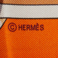 エルメス ツイリー GRAND TRALALA スカーフ オレンジ マルチカラー レディース HERMES 【中古】