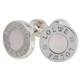 ロエベ アナグラム シェル カフス カフリンクス シルバー メタル メンズ LOEWE 【中古】