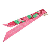 グッチ ×Ken Scott ボタニカルプリント ネックボウ 652727 ピンク マルチカラー シルク レディース GUCCI 【中古】