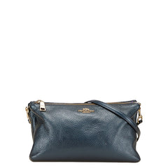 コーチ ショルダーバッグ F39505 ブルー レザー レディース COACH 【中古】