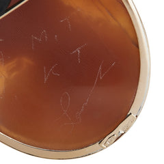 K10YG イエローゴールド シェルカメオ約30×40mm ブローチ ペンダントトップ レディース 【中古】