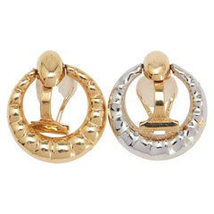 K18YG イエローゴールド Pt900 プラチナ コンビ イヤリング レディース 【中古】