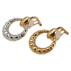 K18YG イエローゴールド Pt900 プラチナ コンビ イヤリング レディース 【中古】