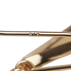 K18YG イエローゴールド アコヤパール8~8.5mm ピアス レディース 【中古】