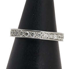 Pt950 プラチナ ダイヤ0.70ct フルエタニティ リング 指輪 レディース 7号 【中古】