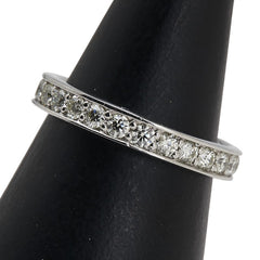 Pt950 プラチナ ダイヤ0.70ct フルエタニティ リング 指輪 レディース 7号 【中古】