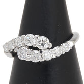 Pt900 プラチナ ダイヤ1.04ct スイートテン リング 指輪 レディース 12号 【中古】