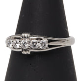 セイコー Pt900 プラチナ ダイヤ0.45ct リング 指輪 レディース SEIKO 14号 【中古】