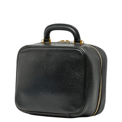 シャネル ココマーク バニティバッグ ブラック キャビアスキン レディース CHANEL 【中古】